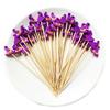 12CM Christmas Halloween Disposable Bamboo Fruit Sticks Snowflake Christmas Tree  Santa Claus Fruit Sticks  Christmas Decorations