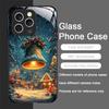 Tempered Glass Phone Case for IPhone 16 Pro Max 15 14 13 12 Mini 11 Pro XS XR 7 8 Plus Cover Merry Christmas Tree New Year Gifts