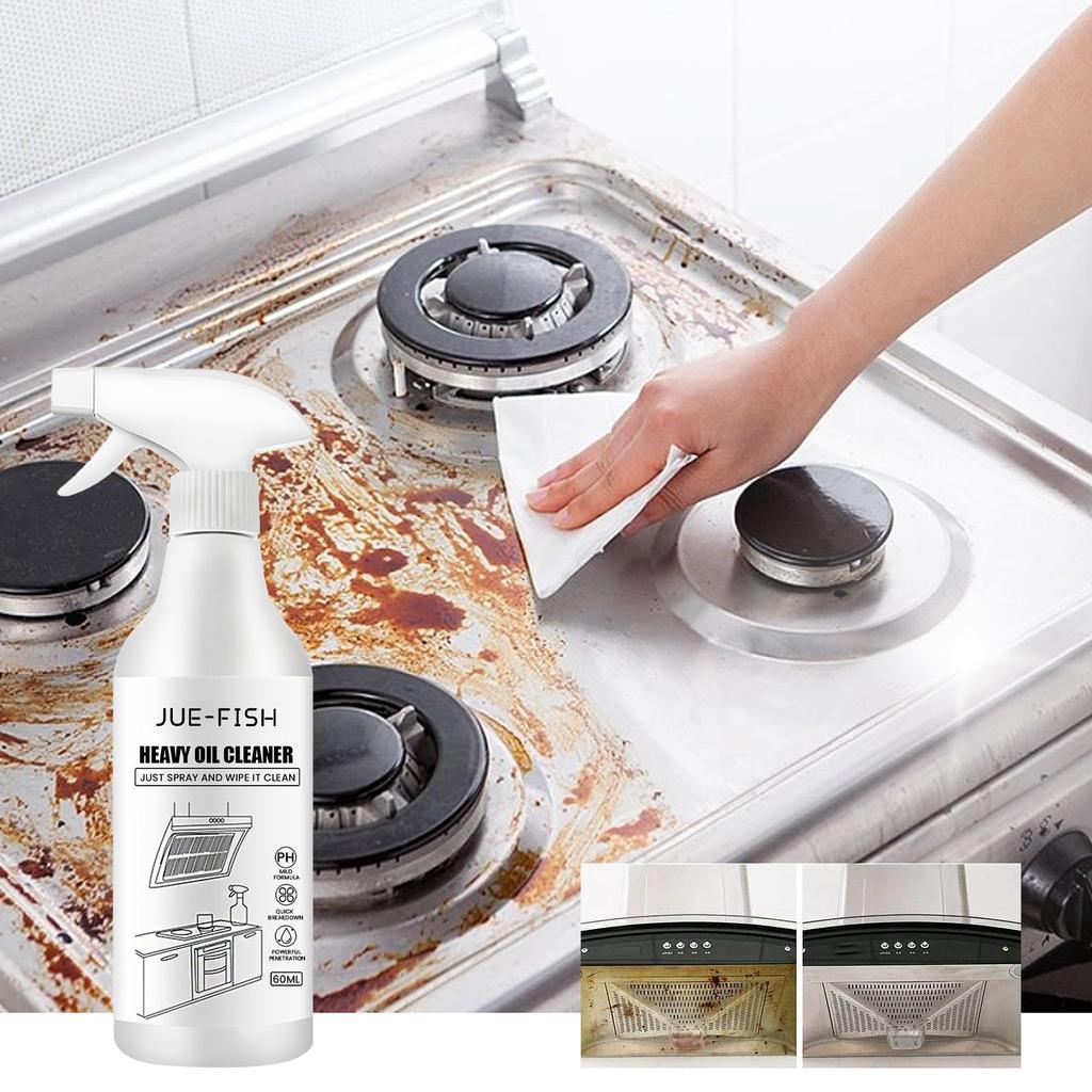JUE-FISH Multipurpose Kitchen Cleaner Spray Rinse Free Rust Removal Decontamination Effective Degreaser Home Oil Dirt Cleaning Products