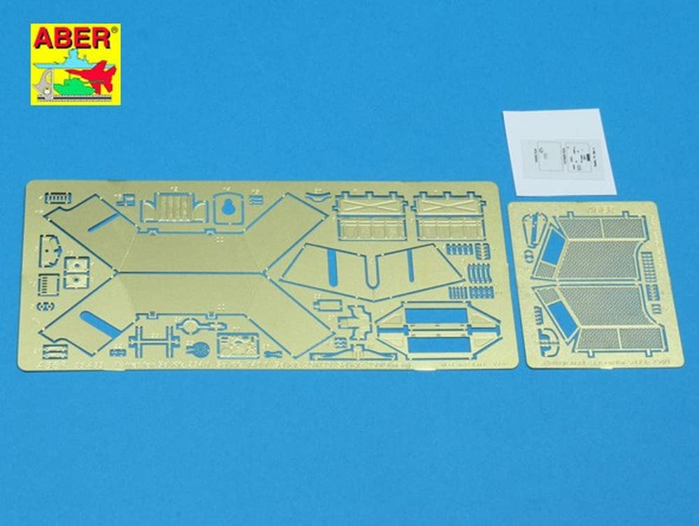 Aber 1/35 Scale German Sd.Kfz.140/1 and Sd.Kfz.234/1 Armored Reconnaissance Vehicle Turret Etching Parts (for Italeri) Plastic Model Kit Parts 35A033