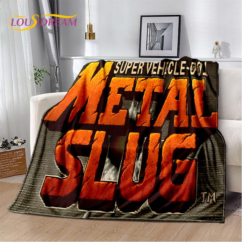 Metal Slug Κλασικό Ρετρό Παιχνίδι Κινούμενο Σχέδιο Μαλακές Κουβέρτες Φλας Νηλ, Κουβέρτα Ρίψης Άνετη Κουβέρτα για Πικνίκ Κρεβάτια Σπίτι Υπνοδωμάτιο Δώρο