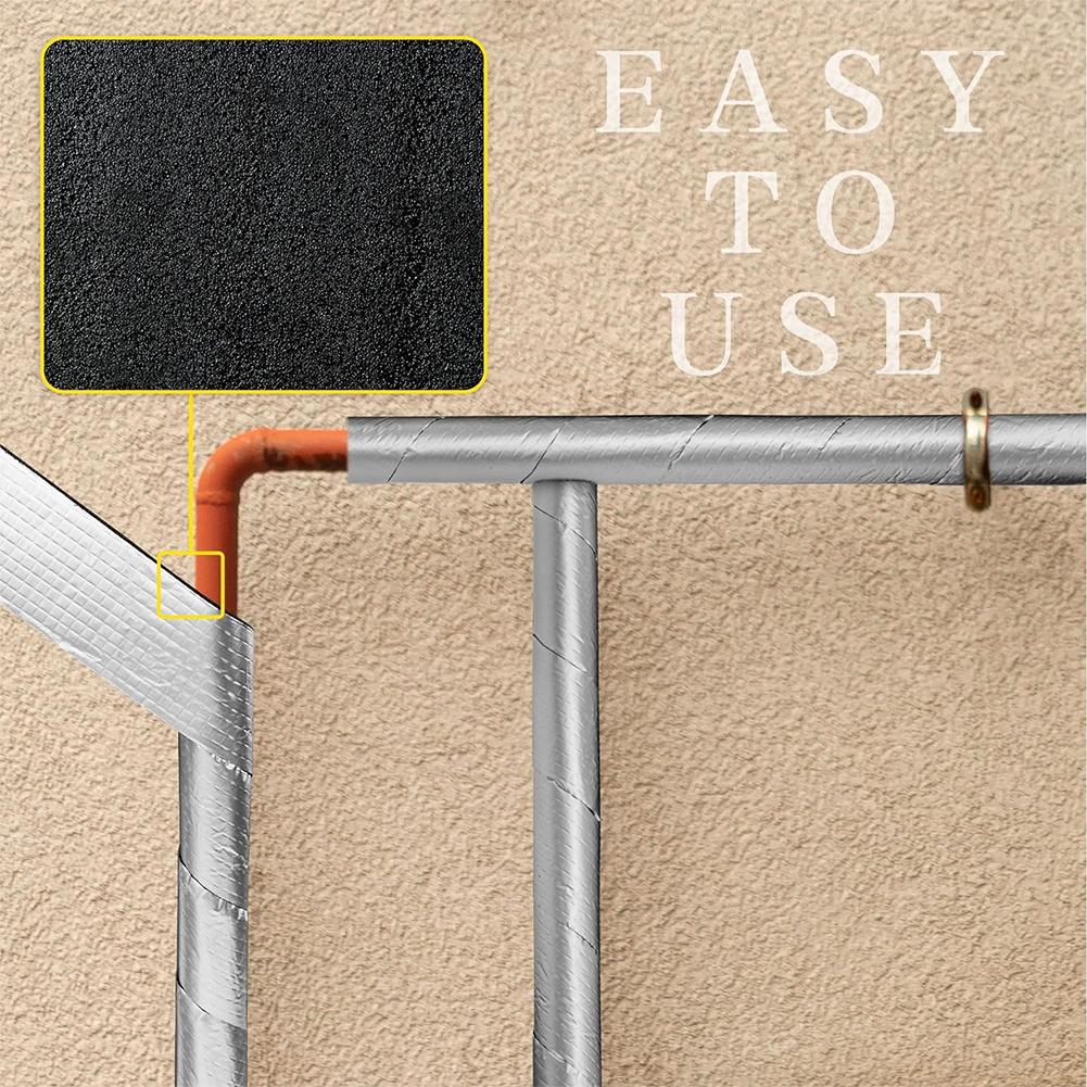 2pcs Pipe Wrap Insulation Outdoor Pipe Insulation Wrap Foam Foil  Tape Winter Freeze Protection Parts Insulation Material