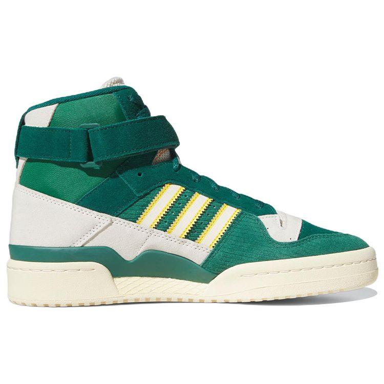 Adidas Forum 84 High Collegiate Green Unisex Sneakers Kremhvit Dristig-Gull FZ6301