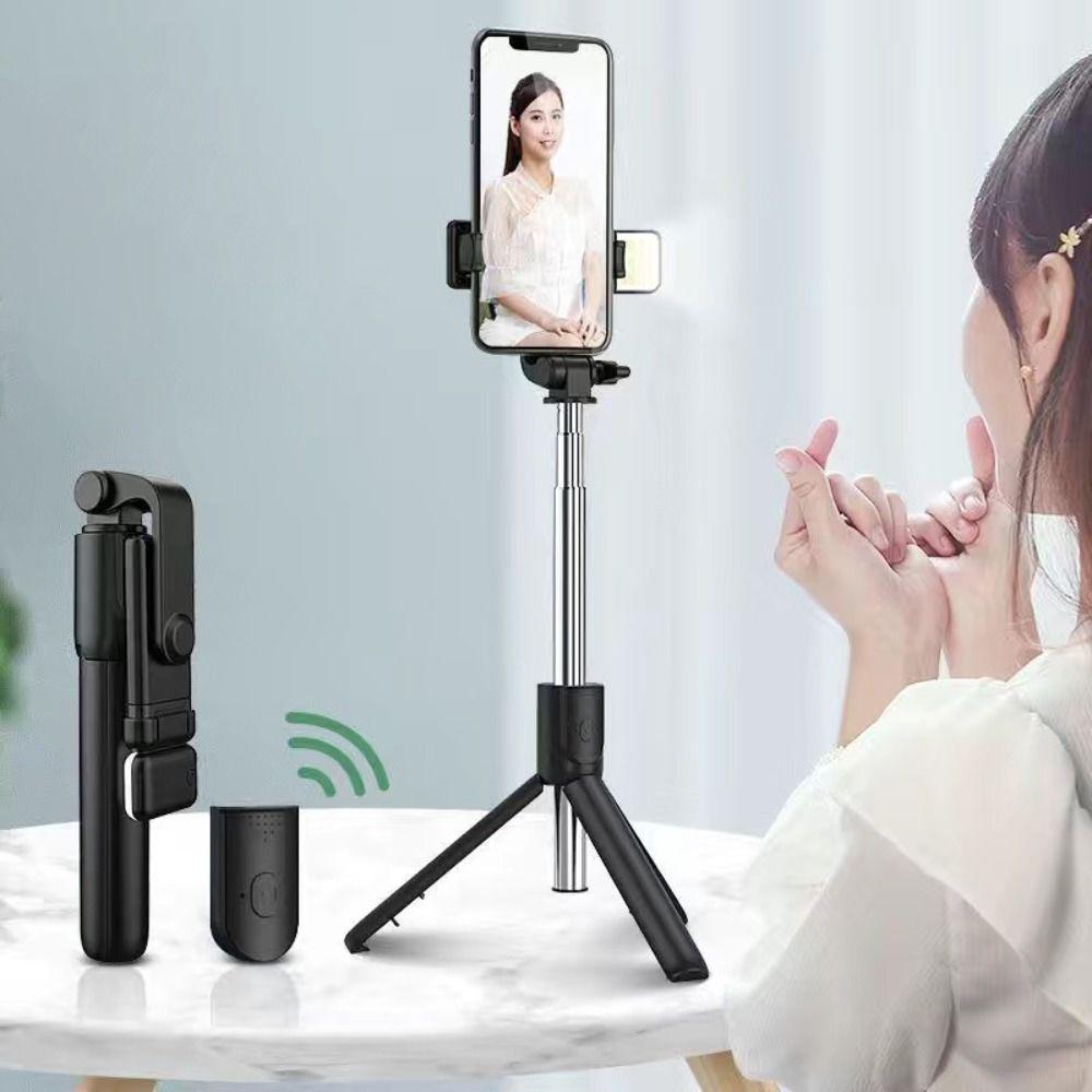 With Fill Light Mobile Phone Selfie Stick Live Streaming Bracket for Video Recording/Photo/Vlog