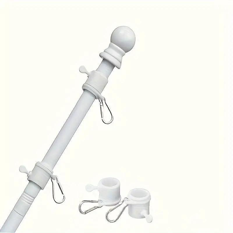 1.8m Rotating Stainless Steel Flagpole, 5-Section, Anti-Tangle, Wall-Mountable, Outdoor Use