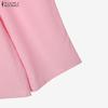 ZANZEA Women Cardigan Blazer and Pants Casual Two Piece Suit Sets
