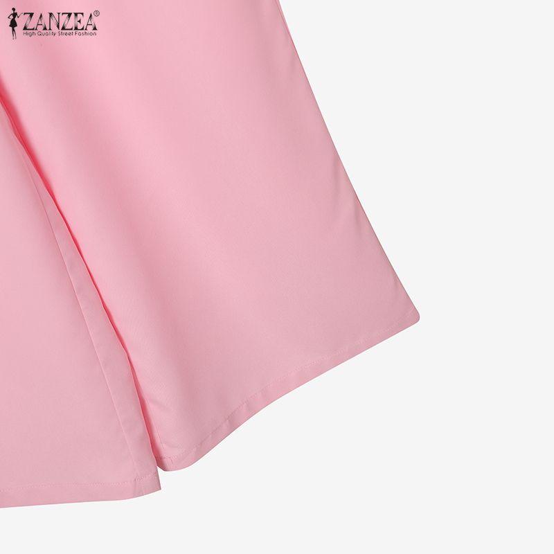 ZANZEA Women Cardigan Blazer and Pants Casual Two Piece Suit Sets