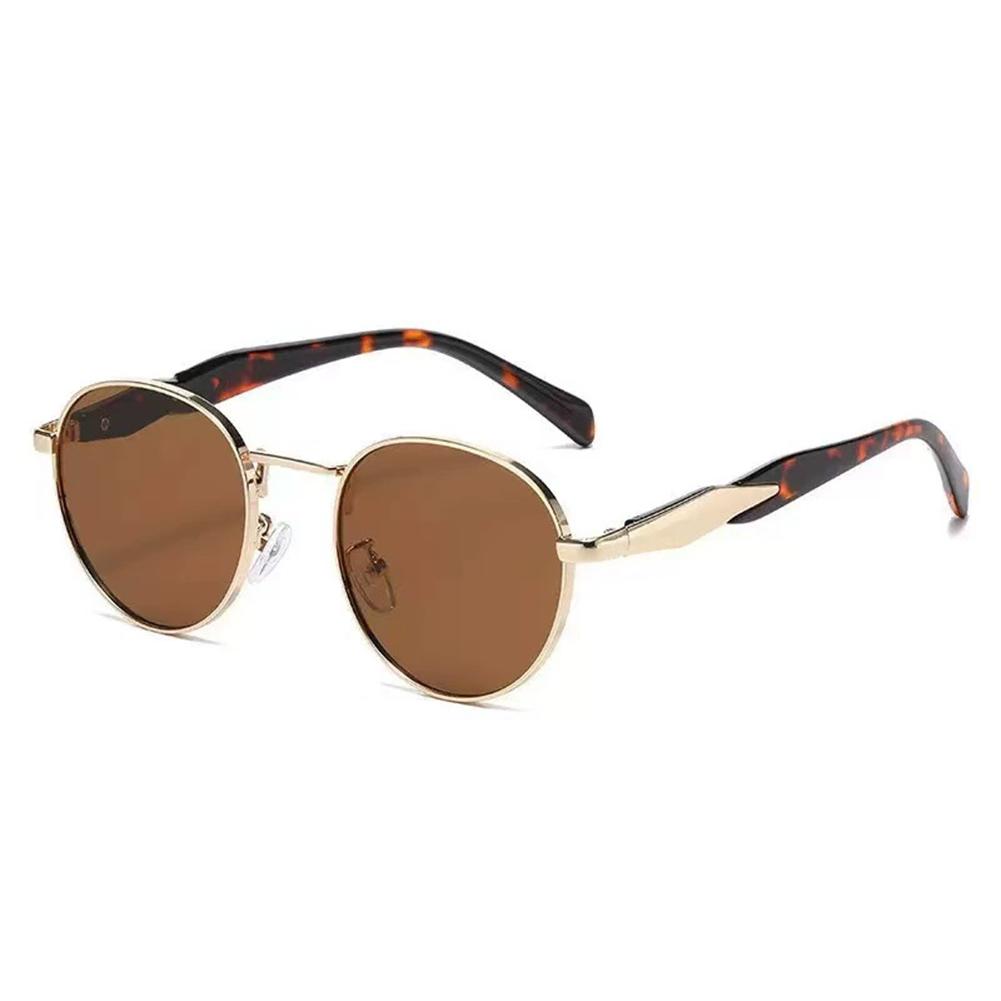 Vintage Round Metal Sunglasses Women New Fashion Retro Sun Glasses Female Ins Trendy Eyewear Female UV400