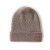 Autumn and Winter Cashmere Hat Unisex Double Layer Thickened Cashmere Hat Bag Head Knitted Wool Hat Cold Hat