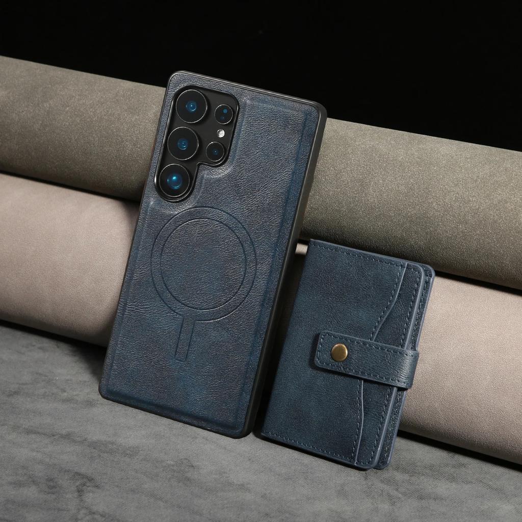 Detachable Wallet with Card Holder Phone Case for Samsung Galaxy S25 Edge S24 Ultra S23 Plus A56 A55 A54 A36 A35 A16 A15 Cover