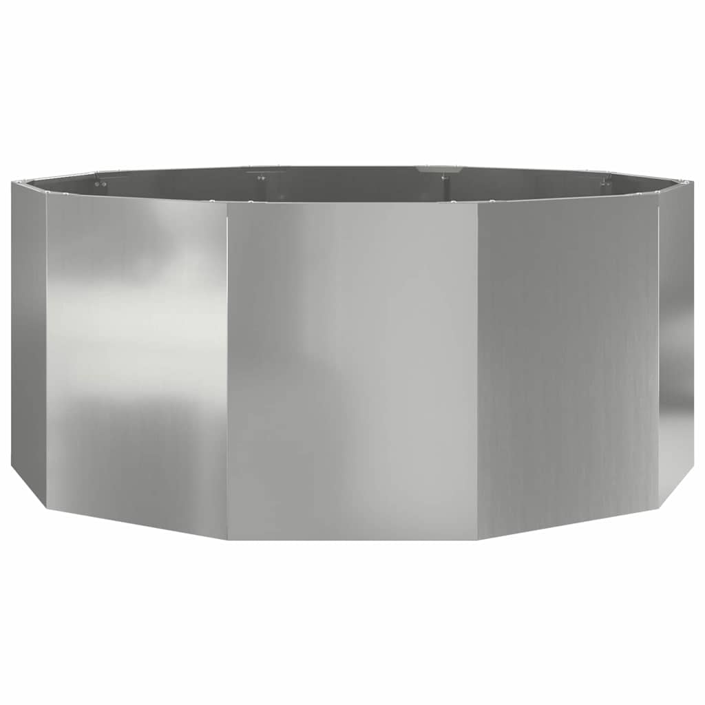 Plant Pot Silver 120 X 120 X 50 Cm Galvanized Steel