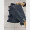 High-Waist Velvet Harem Jeans for Plus-Size Women - Elastic, Slimming, Nine-Point Length for Autumn/Winter