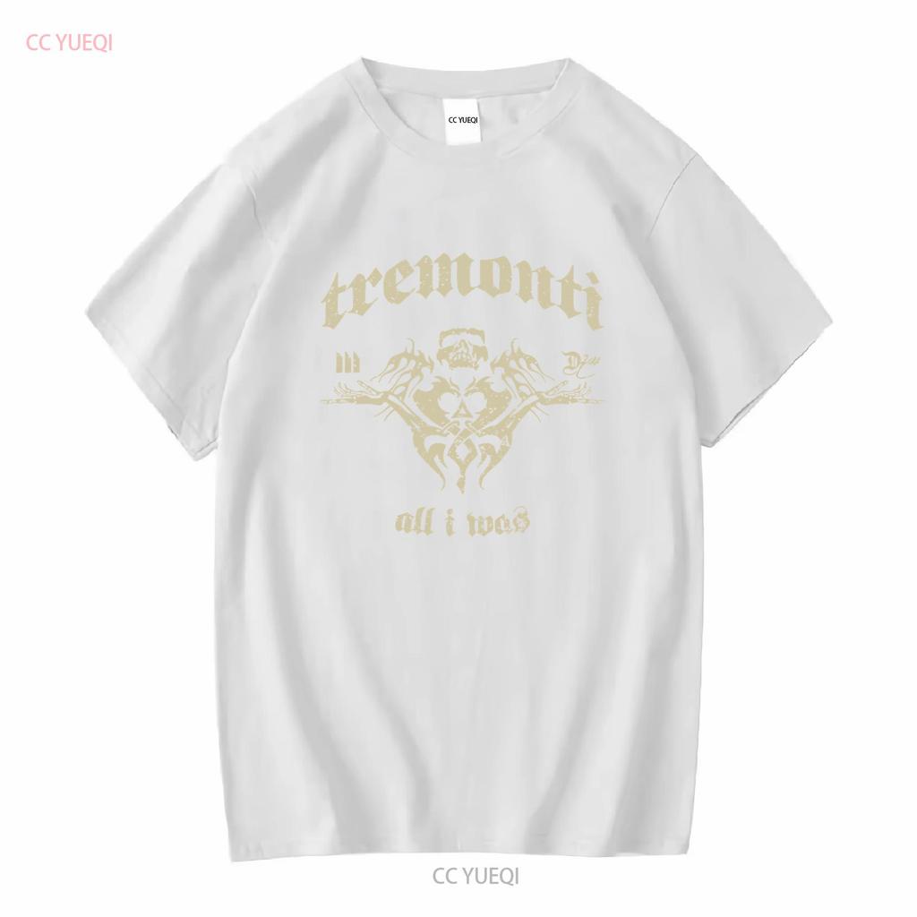 Vtg Tremonti Band All I Was Heavy Cotton Black Size T Shirt Mm1260 Long Or Short Sleeves Vintage Washed Stretched Soft Homme