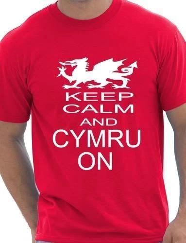 Keep Calm And Cymru On Welsh Rugby Wales Mens T-Shirt Size S-XXL S