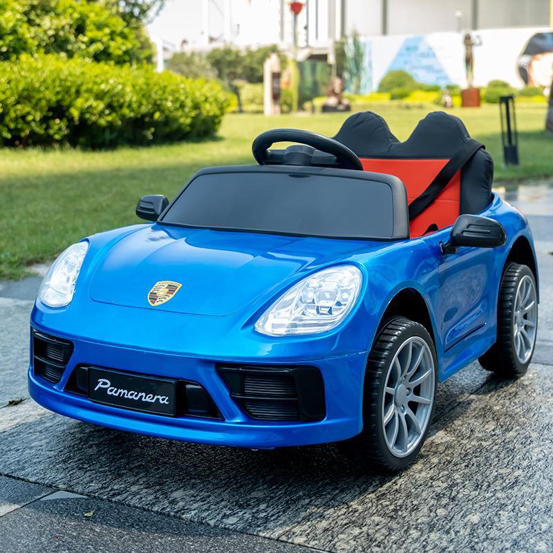 Dětské elektrické autíčko s dálkovým ovládáním, světly, hudbou a režimem kočárku pro kluky a holky.