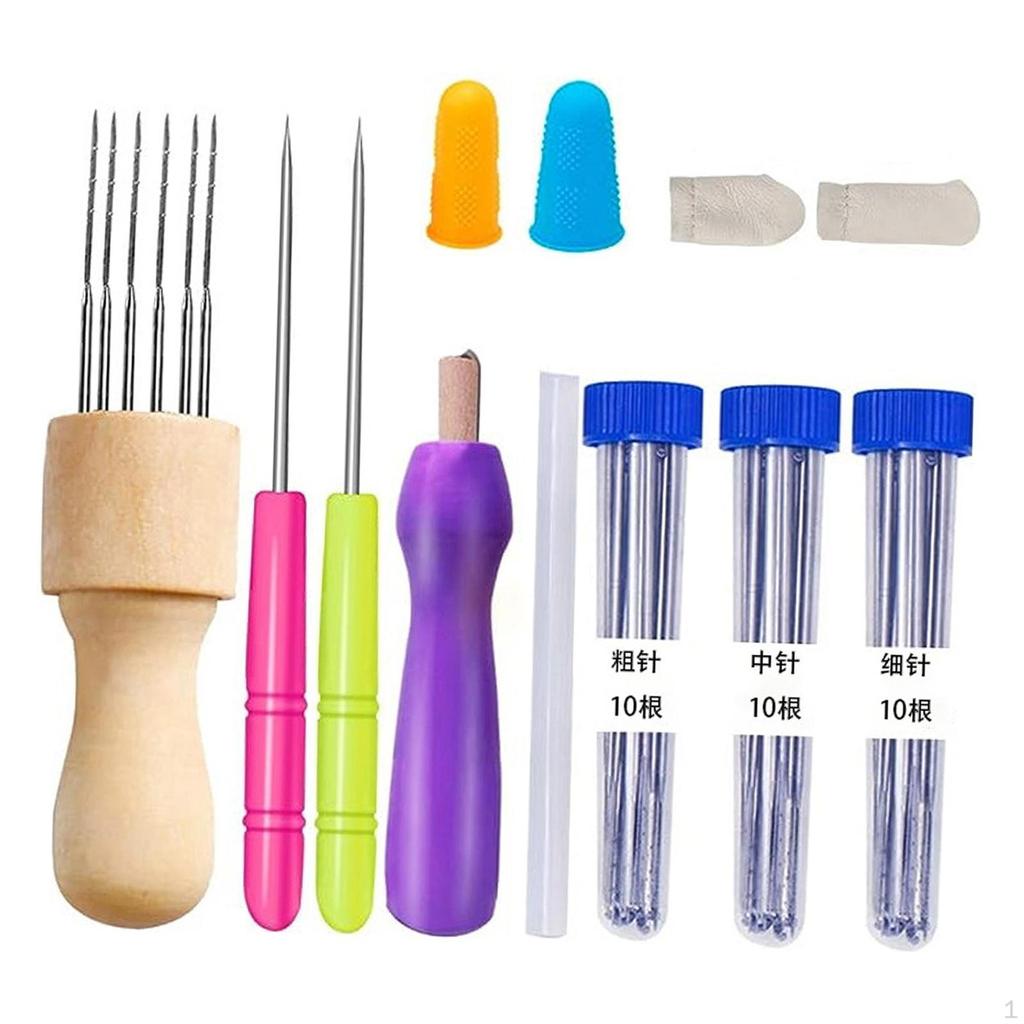 Needle Felting Tool Finger Cots Easy To Use Sewing Weaving Stitch Embroidery Pen Punch for