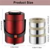 AB34-Easy Using 304 Stainless Steel Vacuum Insulated Lunch Box 3-Layer Thickened Portable Design