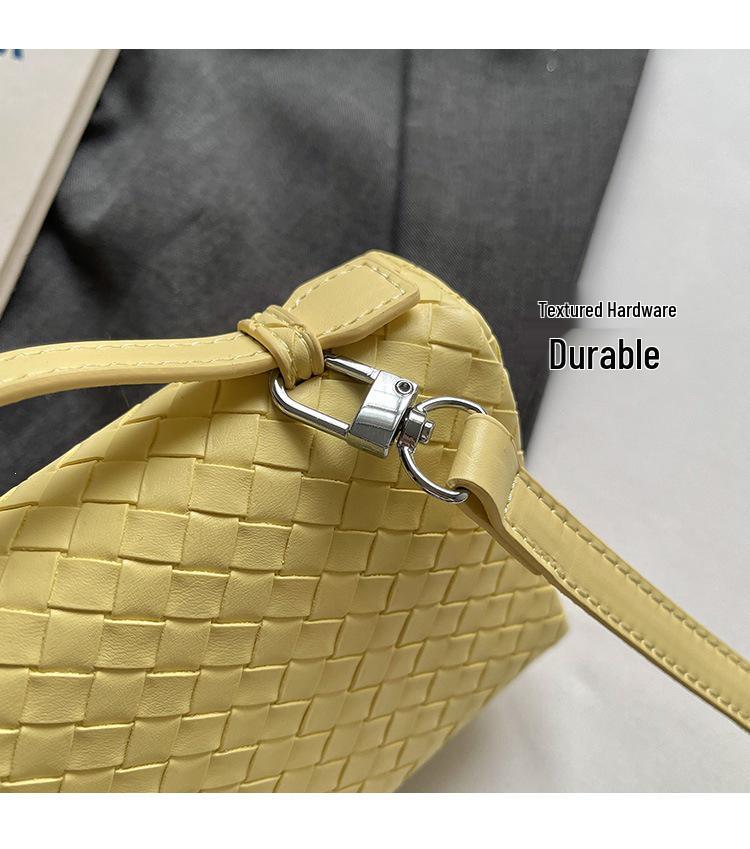2026 Retro Braided Women's Lunch Box Bag - Versatile, High-Grade, Large Capacity for Commuting and Crossbody Use