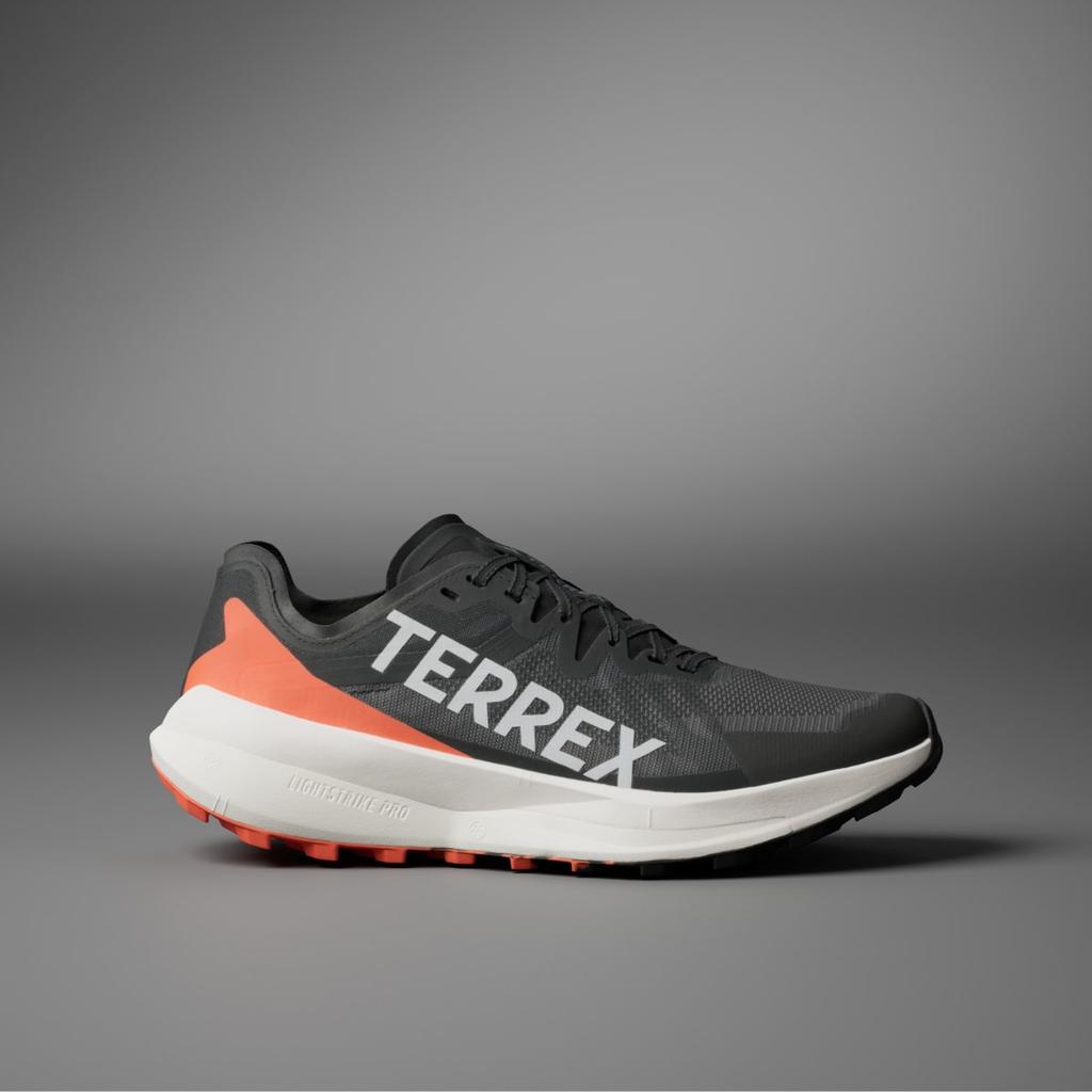 adidas Terre Agravic Speed Trail Running IG8017 Men's Terrex Sports Shoes Core Black / Grey One / Impact Orange