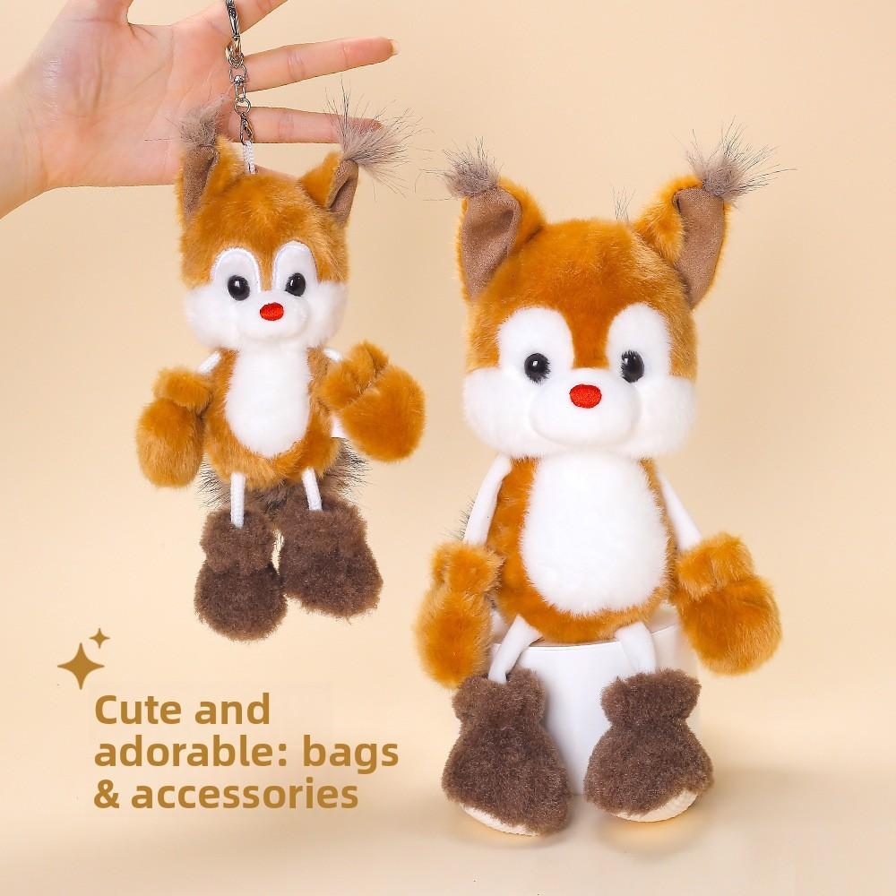 Plüschtier für Kinder Weiches Eichhörnchen Schlafhilfe Kindergeschenk