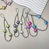DIY Star Beaded Phone Chain Portable CellPhone Strap Lanyard Mobile Phone Pendant Decoration Exquisite Key Car Hangings