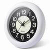 GXSTWU Waterproof Bathroom Clock, Luminous, Silent, Automatically Charges for Darkness, Analog WallDesk Clock for Bathroom, Washroom, Courtyard,