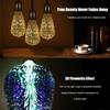3W Ball light E27 holder Screw connector Glass Edison  3D Fireworks Bulb Party Lamp