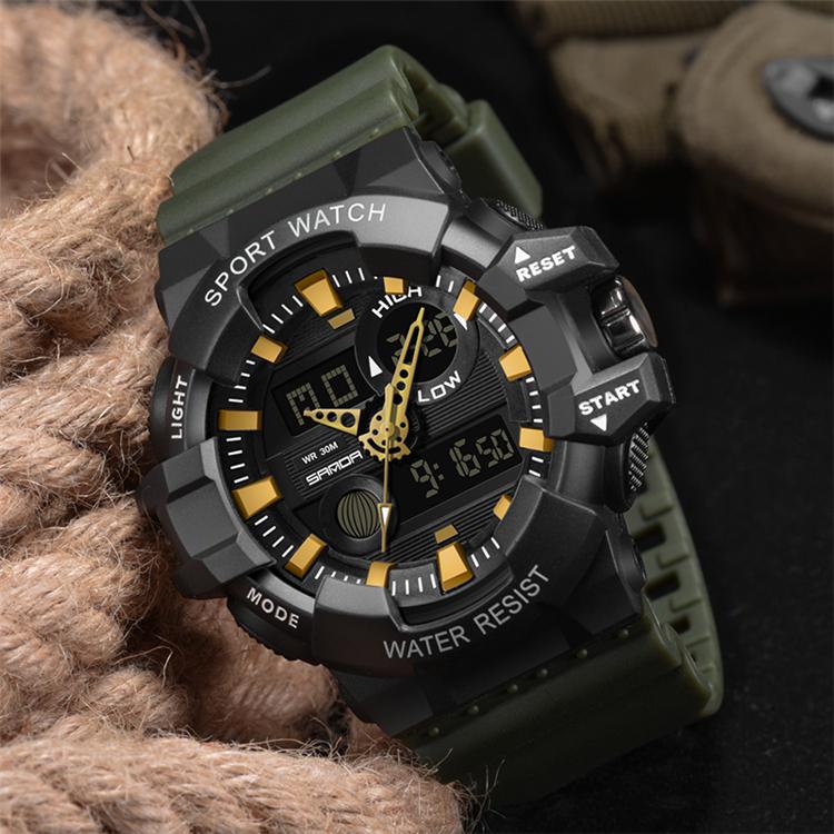 Mens Watch Sanda 780 Sports  Fashion Led Digital Fashion Quartz Watch Men Waterproof G Style Watches Relogio Clock