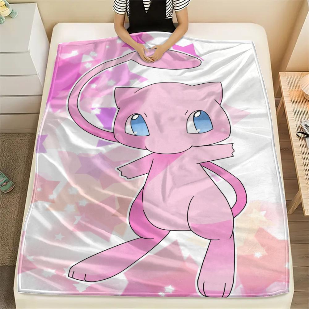 

Mew Pokemon Theme Blanket, Cozy Throw for Living Room, Ideal Gift for Pokemon Collectors.chl 75x90cm