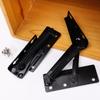 Cold Rolled Steel Foldable Spring Hinge Heavy Duty Sofa Bed Corner Lifting Bracket Fixed Supports Furniture Hardware Accessories