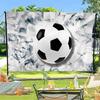 3D Ball Creative Pattern Hanging Flag Polyester Printed Banner Hand Pulled Flag