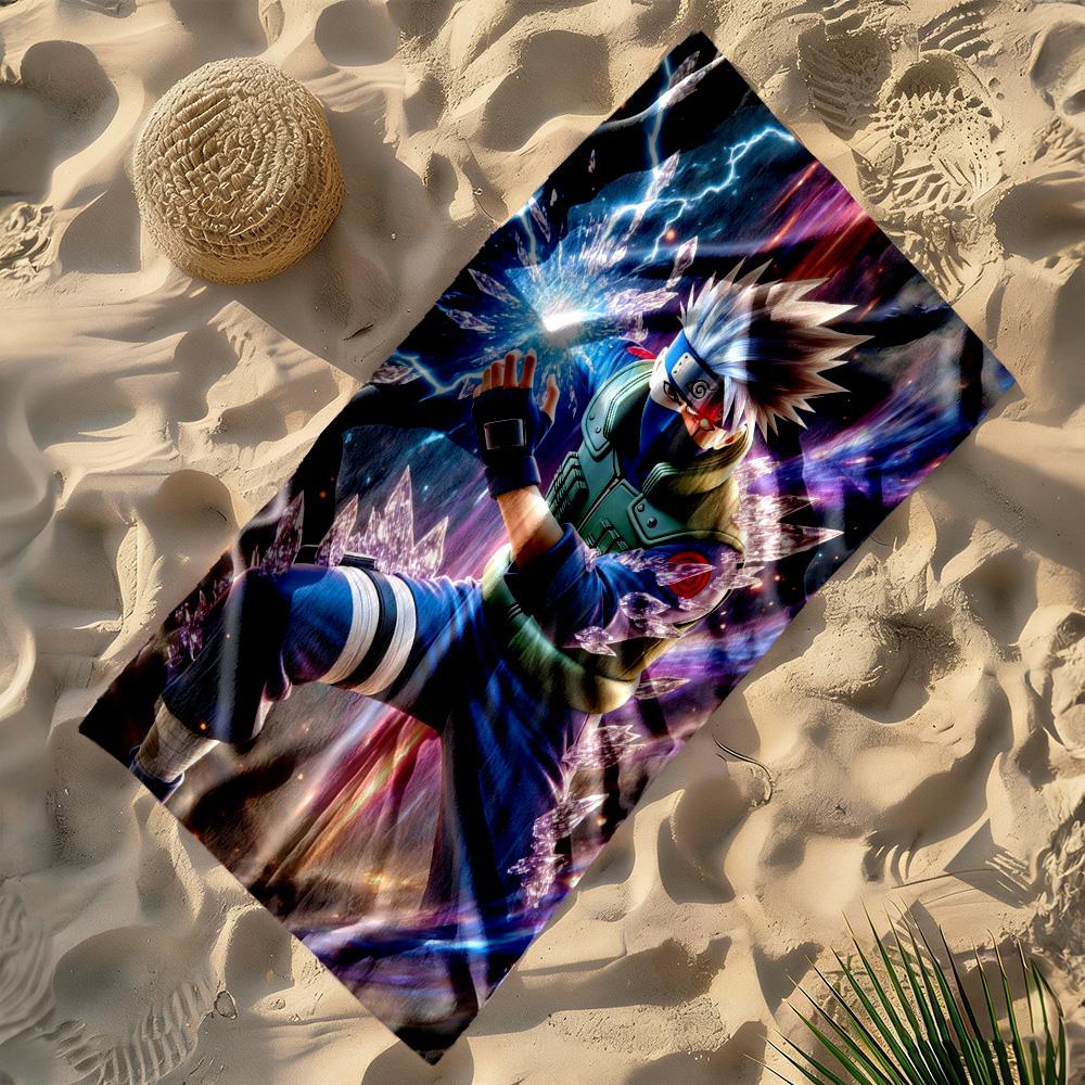 Naruto Beach Towel High Absorbency & Quick-Dry Comfortable Lightweight