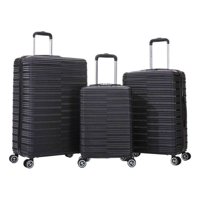 Lot de 3 Valises - 100% ABS - LYS Paris 360/3 - Noir