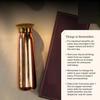 Copper Water Bottle with Leakproof Wooden Lid & a Gift Box 900ml Copper Water Bottle for Drinking with Ayurvedic Benefits