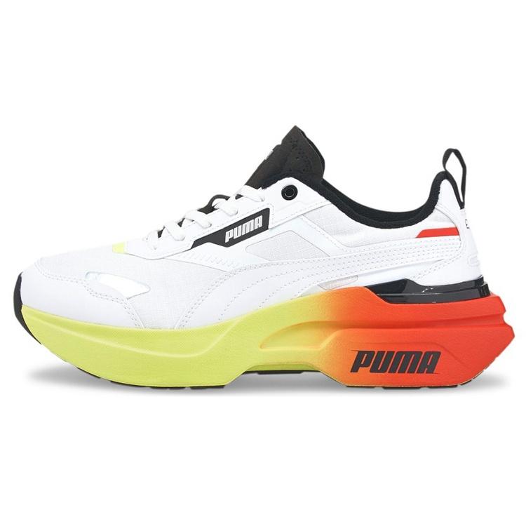 (WMNS) PUMA Kosmo Rider Gradient - White Fizzy Yellow Women s 384041-01 EU 35.5