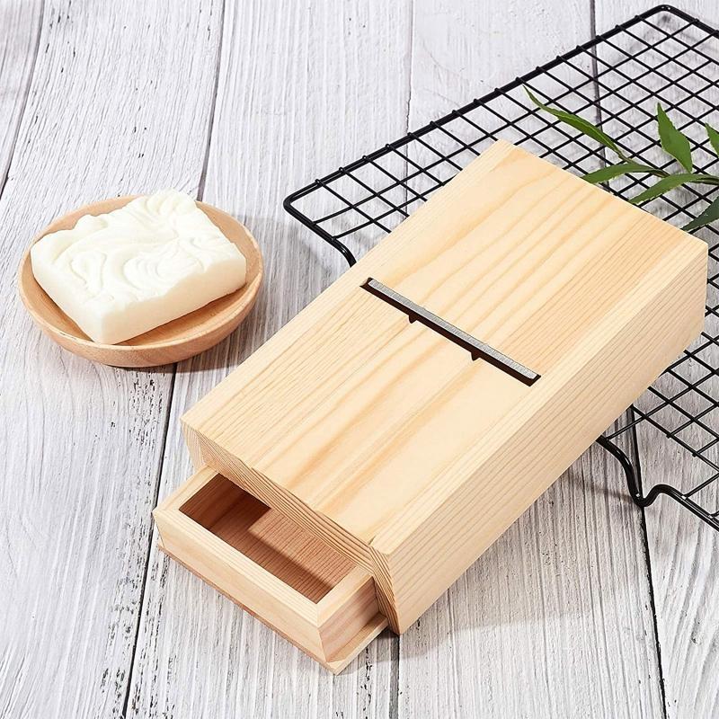 Soap Cutter Drawer Box Wooden Soap Beveler Planer Soap Trimming Tool for DIY Craft Handmade Soap and Candles Making