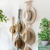 1pc Bohemian Braided Tapestry Hat Storage Lanyard Handmade Wall Mounted Hat Display Stand Decoration