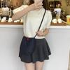 Plaid Crossbody Phone Pouch Double-sided Available Grid Shoulder Bag Small Square Bag  Student
