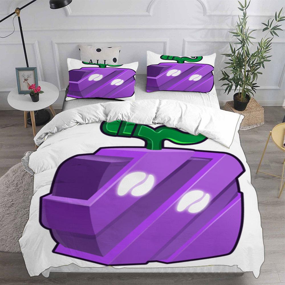 Blox Fruits Bedding Sets Bed Cover Comforter Duvet Cover Pillow Case 2-3 Pieces Sets Single Double Large Size Bedroom Decor