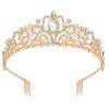 New Bridal Crown Hair Accessories Wedding Prom Birthday Accessories Alloy Rhinestone Crown