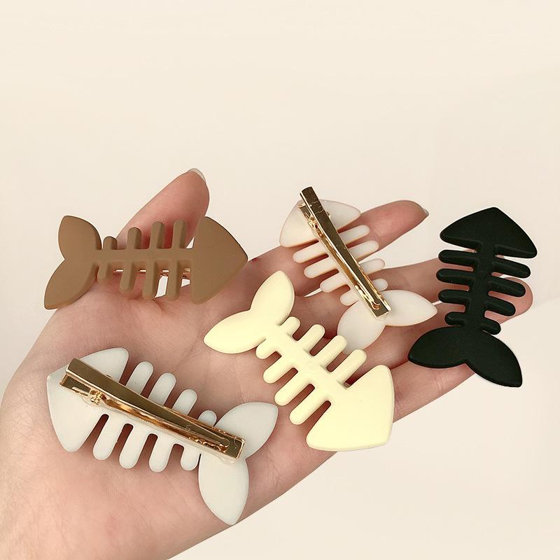 3PCS New Simple Fish Bone Hair Clip Korea Style Barrettes Side Clips for Women Girls Cute Bangs Hair Pins Headdress Hair Accessories