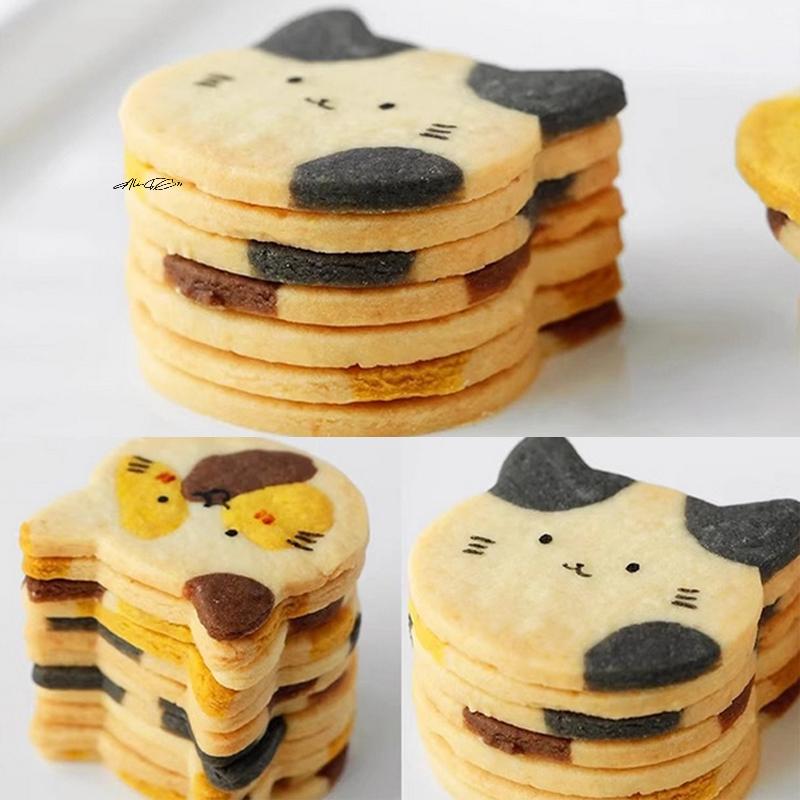 1Pc Cute Cartoon Cat Paw & Fishbone Cookie Cutter Set Baking Fondant Molds Tool for Cake Decoration Kitchen Cooking Accessories