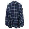 Name. Made In Japan Long Sleeve Check Shirt 1 Navy Men's Used