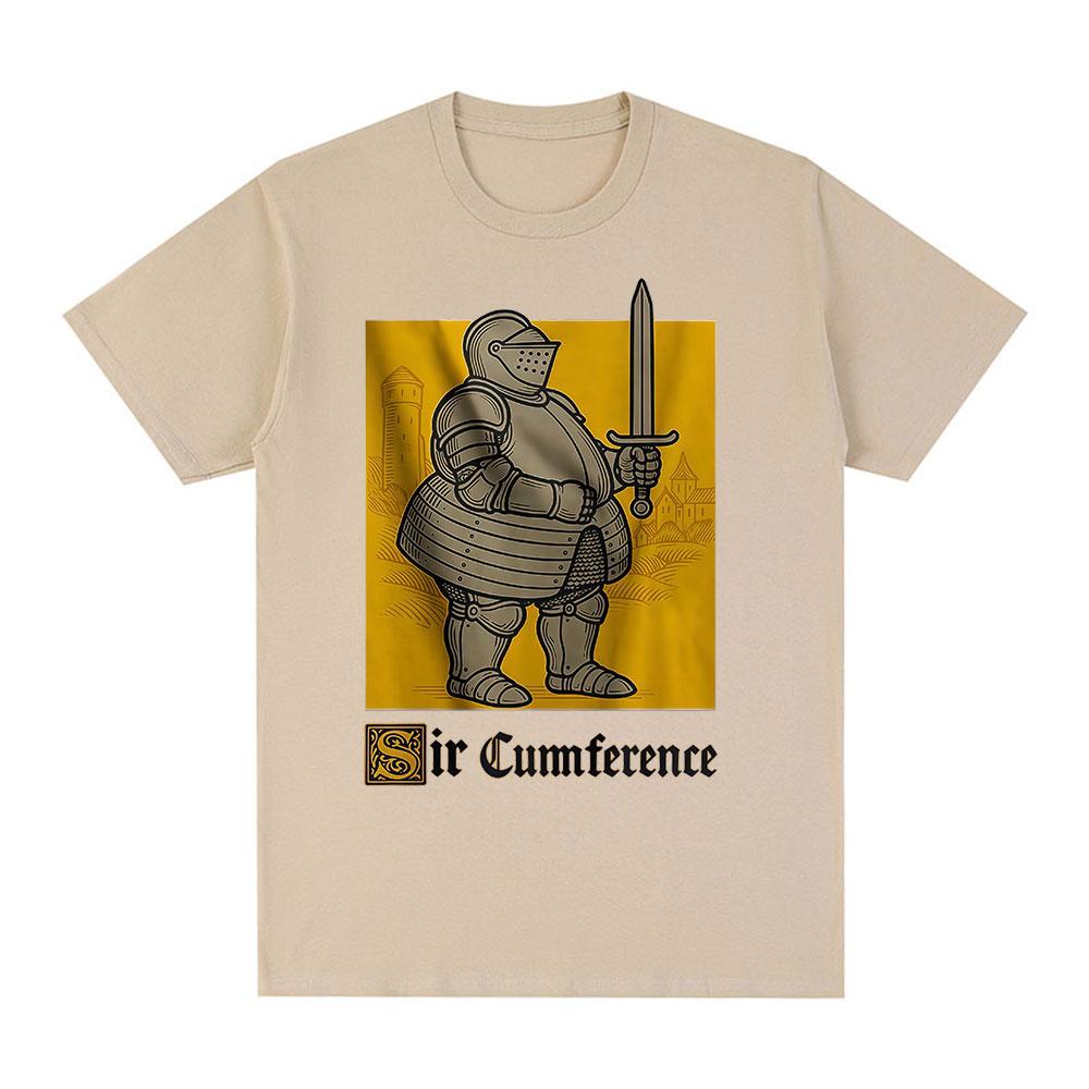 

Sir Cumference Funny Knight Meme Graphic T-shirts Unisex s Women Cotton Casual Oversized Short Sleeves T Shirts Fashion Streetwear 4XL