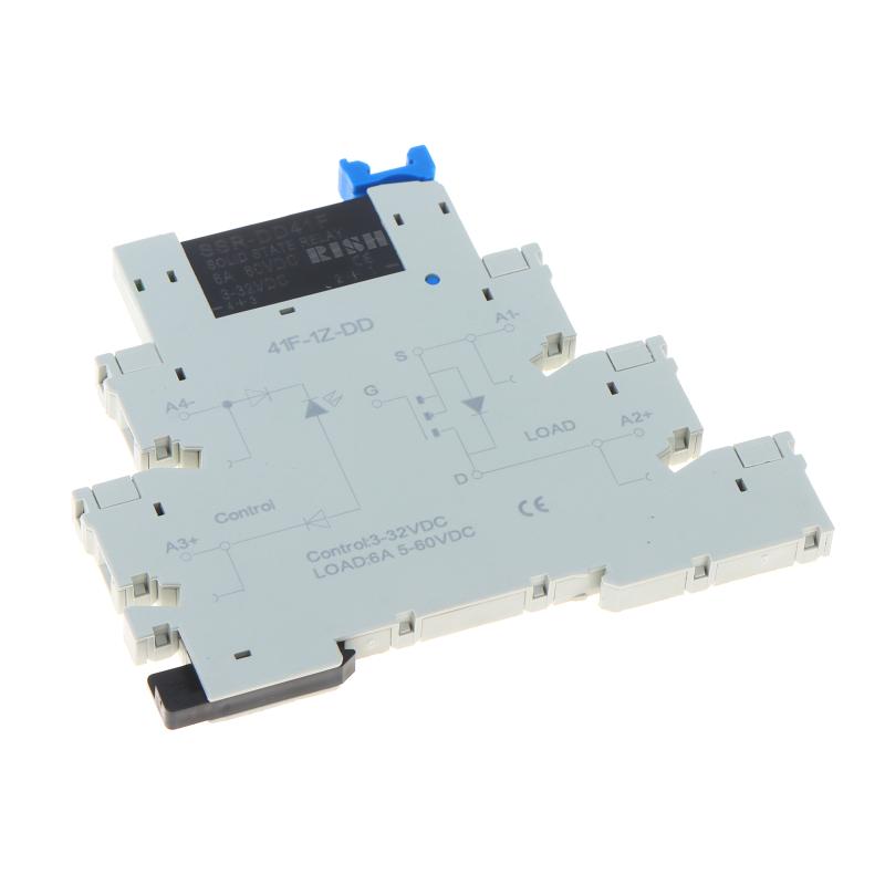 DA41F Ultra Thin Solid State Relay Module DC Control AC Din Rail Mount High Precision Control for Instrumentation Equipment