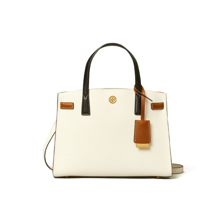 

Tory Burch Walker Satchel Handbag Women handbags Cream 76967-101 Basic Set (Bag+Dust Bag)