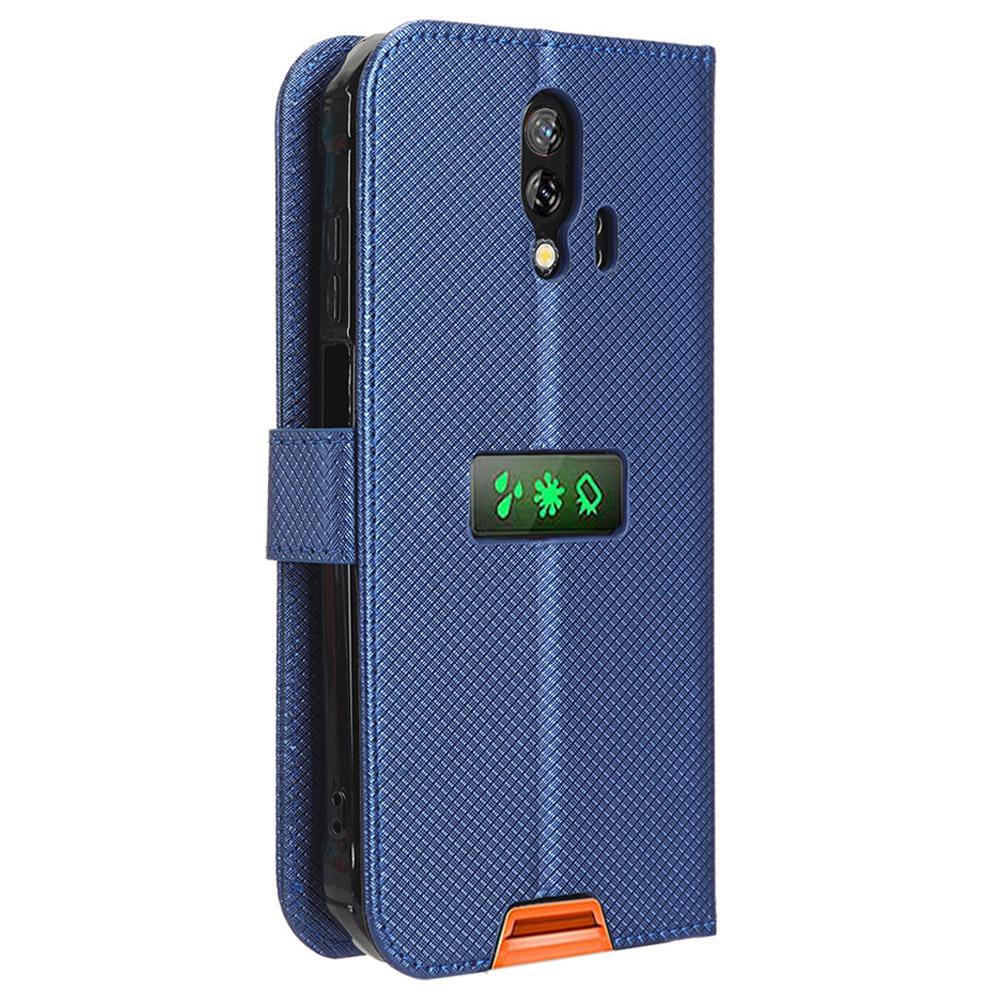 For Blackview BV7200 4G Phone Wallet Case Stand Diamond Texture PU Leather Cell Phone Cover