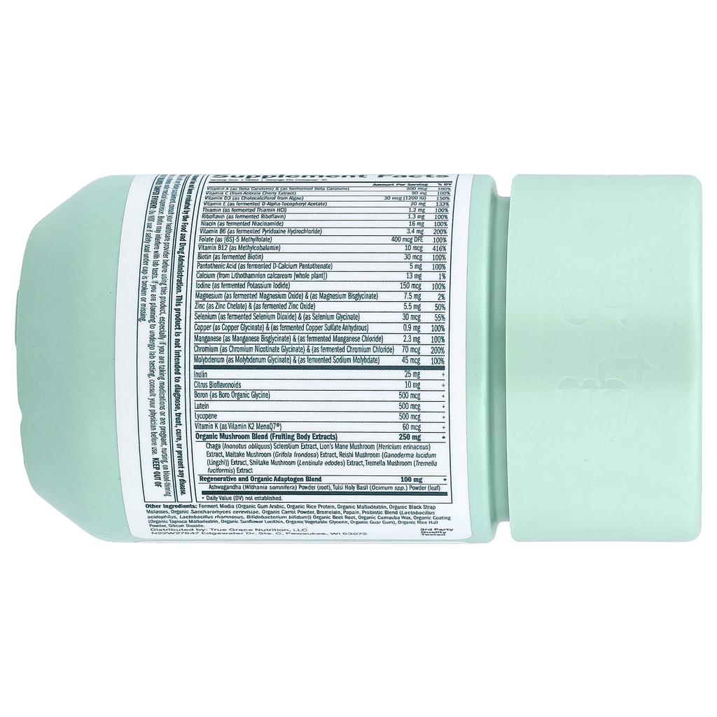 True Grace, One Daily Women's Multivitamin 40+, Vegan, 30 Tablets