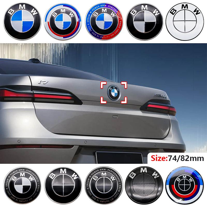 BMW Car Front Bonnet Hood Emblem Rear Trunk Badge Logo Cover 3D ABS 82mm 74mm For BMW M Logo X6 G01 E84 E83 F48 X1 X2 X3 X4 X5