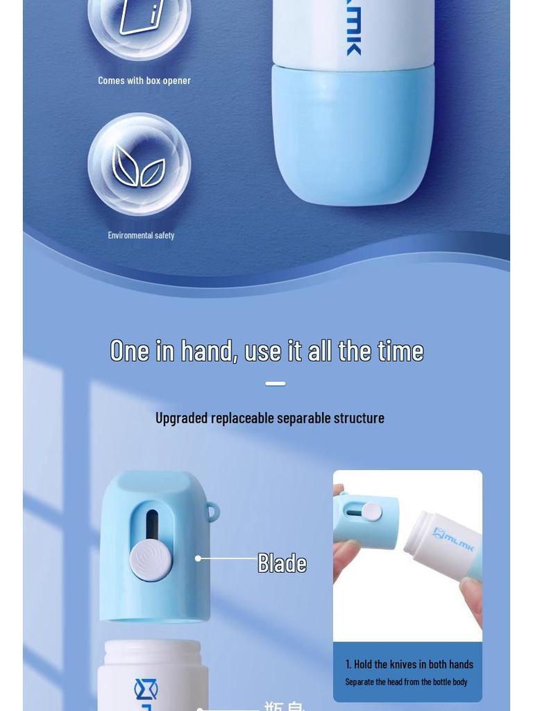 Quick-Dry Thermal Paper Correction Fluid with Box Opener – No Mess, Privacy Safe, Anti-Disclosure Covering for Express Delivery Codes